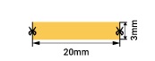 Лента LED COB 4000K 4,8Вт/м 24В 400Лм/м 5м SWG