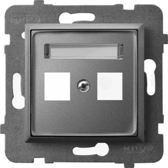Корпус розетки компьютерной  двойной, без рамки GPK-2U/p/70 (2143)