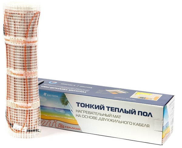 Нагревательный мат TEPLOCOM МНД-4,0 - 640 Вт (4м2, 160вт/м2)