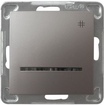 Выключатель LP-4YS/M/23 1004 проходной с подсветкой (без рамки)
