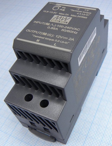 Источник питания HDR-30-12 AC/DC 12В,2А,24Вт на DIN рейку