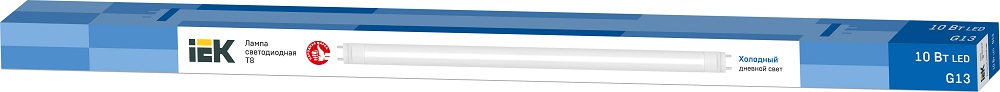 Лампа LED T8 G13 6500К 10Вт 900Lm 600мм IEК
