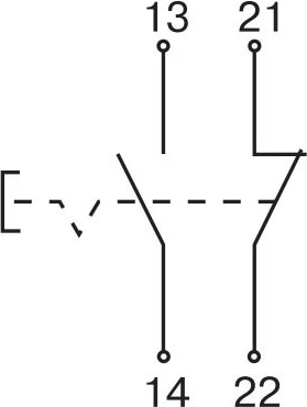 Кнопка управления D8-11T d=22мм 1з+1р с фиксацией красная IEK