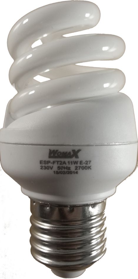 Лампа ESP-FT2A  11W (E-27) 2700K Womax (100шт.)
