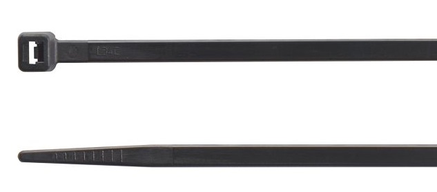 Стяжка кабельная, цвет черный, UV 140x3,6 мм (упак. 100 шт)