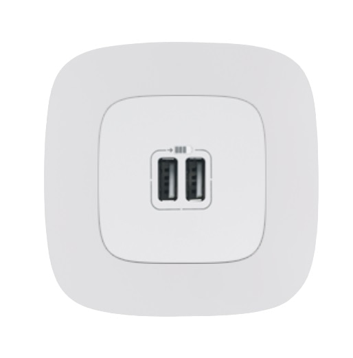 ALLURE_Розетка 2 х USB для зарядки, Белая, (754995)  LEGRAND