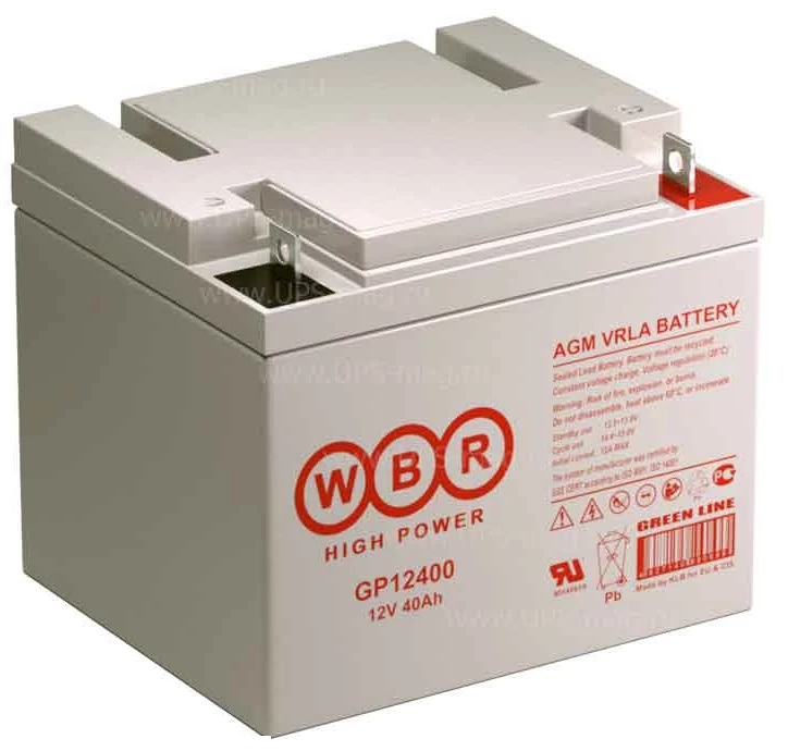 Аккумуляторная батарея WBR GP1240 (12В 40Ач) (198*166*170)