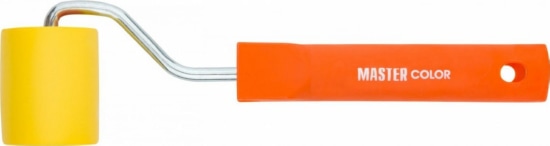 Ролик прижимной резиновый для прикатки обоев, ручка 6 мм, 50 мм