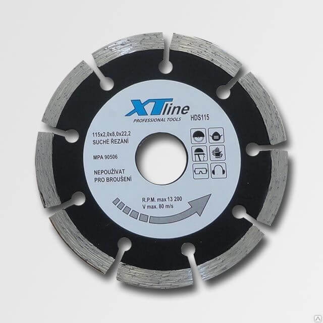 Алмазный сегментный диск 125мм*22,3  XTline/ Чехия