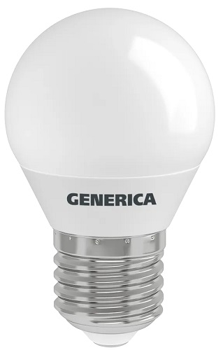 Лампа LED G45 шар  8Вт 230В 3000К E27 800Lm GENERICA