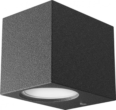 Светильник Gauss Cube настенный 1xGU10, 67*92*80mm, 1xMax.35W, IP54