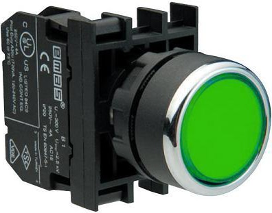 Кнопка B100DY зел. 1но IP40 Emas