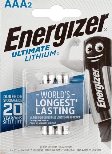 Эл-т питания, Energizer FR 03 Ultim Lithium BL-2 (Элемент питания,1,5V)