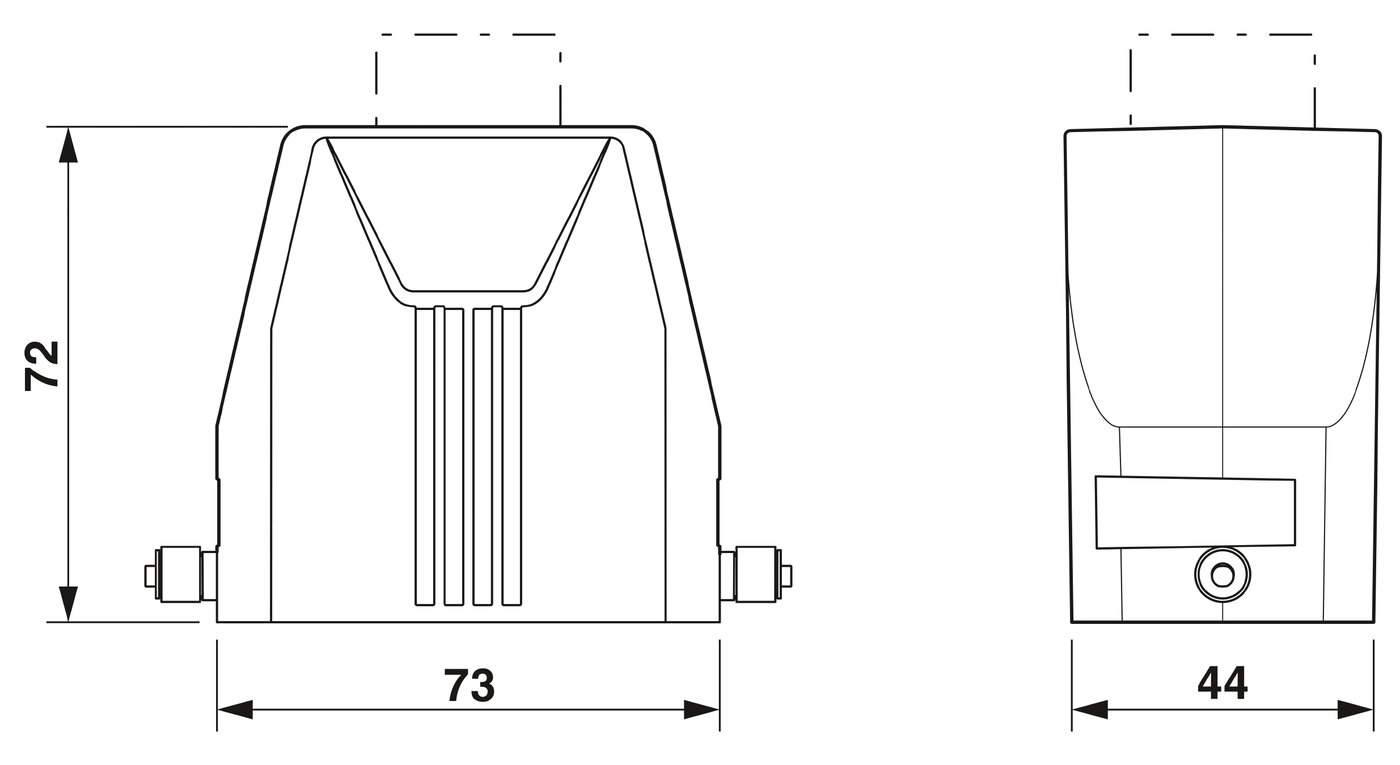 HC-STA-B10-HHFS-1TTM25-EL-A Сальниковый корпус B10, Крепление одной защелкой