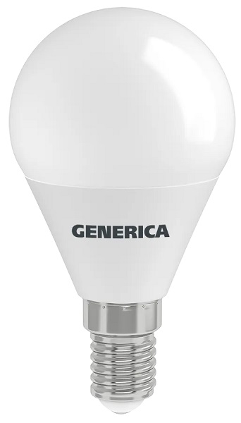 Лампа LED G45 шар 12Вт 230В 3000К E14 1200Lm GENERICA