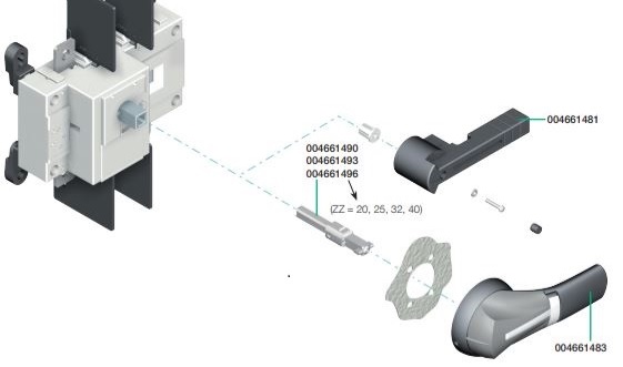 Рукоятка выносная LBS-EH630/G..400/G FLBS (для LBS 160-630A 3P), 
