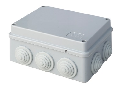 Коробка распред. о/п 150х110х70 IP55 СЕРАЯ 10 сальников JBS150 Ecoplast (50)