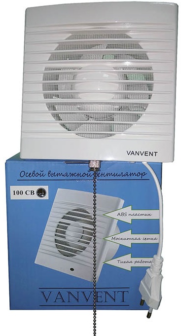 Вентилятор бытовой ВАНВЕНТ 100 CB (98м3/ч, 33db, 12Вт)