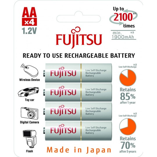 Аккумуляторы Fujitsu AA HR6  (HR-3UTCEX (4B)1900 мАч (4шт)