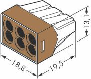 Клеммник 773-606 6*(1,5-4mm) 32A 450V (уп-10шт)