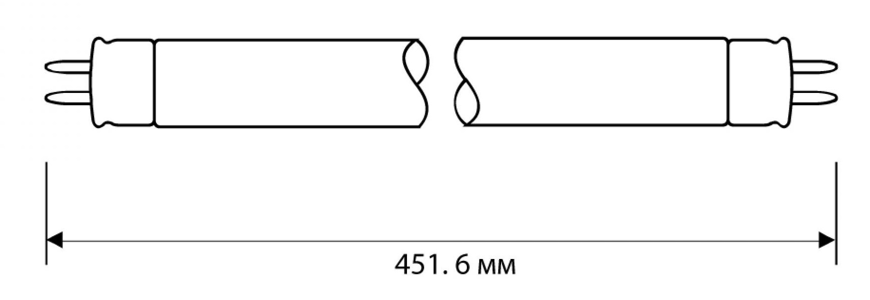 Лампа люминесцентная T8 G13 6500К 15Вт 900Лм 451,6мм Camelion
