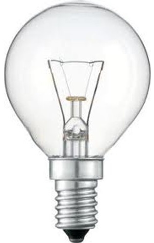 Лампа накаливания "Шар прозрачный" 60 Вт-230 В-Е14 TDM
