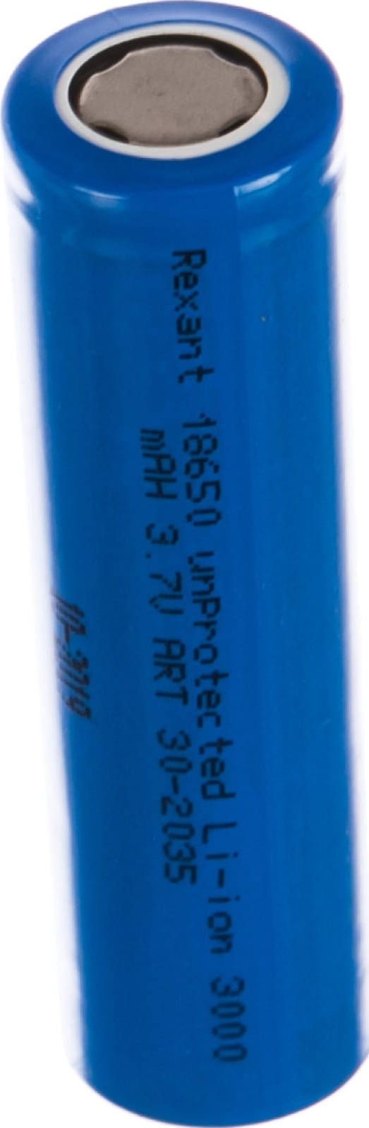 Высокоемкостный  аккумулятор Rexant 18650 без защиты unprotected 20 А Li-ion 3000 mAH 3.7 В