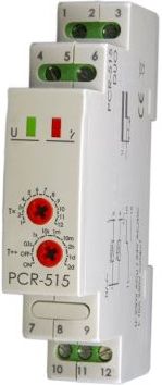 Реле времени с задержкой включ. PCR-515 (2*8А,230АС,24АС/DC)