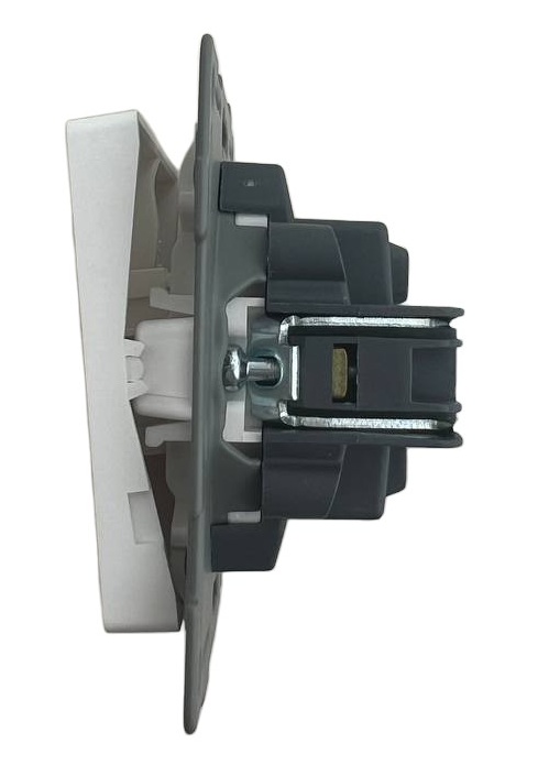 Выключатель проходной 2-кл. белый U1A-002-2 SoftTouch "Uno" AWSproducts