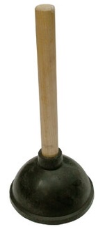 Вантуз с дер. ручкой цилиндрический большой SIWCFCH1