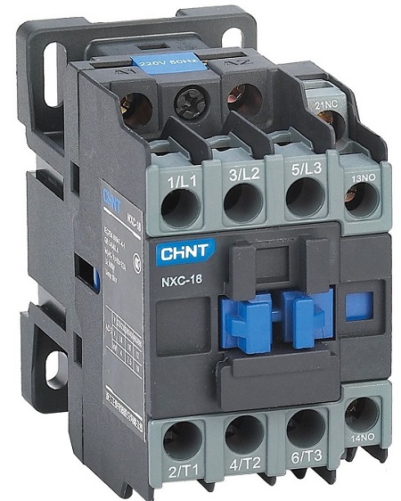 Контактор NXC-18 (кат.24В AC, 18А, 7,5кВт, 1но+1нз) CHINT
