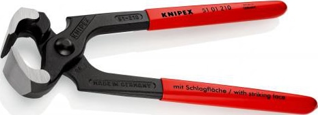 Клещи торцевые с изолированными ручками с бойком 210 мм KNIPEX