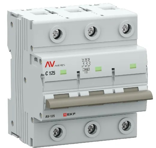 Автоматический выключатель AV-125 C125/3 10kA EKF AVERES