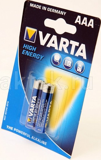 Элемент питания Varta 4903 HIGH ENERGY LR03 BL2