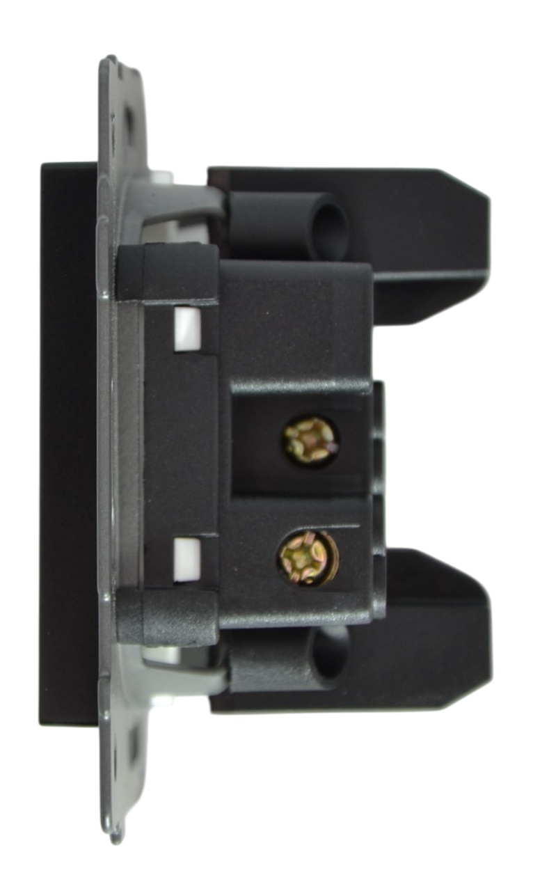 Выключатель 1-кл. чёрный A-001B "Aura" AWSproducts