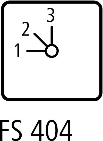 Переключатель щитовой T0-2-8230/E (20А, 1-2-3)