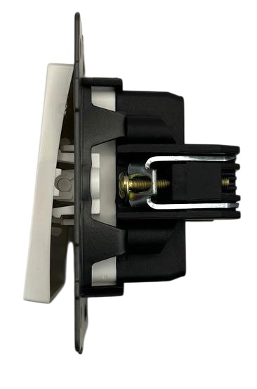 Выключатель проходной 1-кл. с подсветкой белый A-004W "Aura" AWSproducts