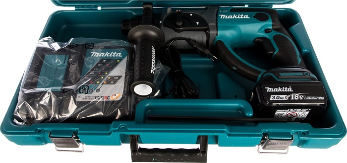 Аккумуляторный перфоратор DHR202RF SDS+, 18 В 3 Ah,Li-ion 1шт, ЗУ, 3реж,1.9 Дж,0-4000у\м, 3.5 кг,кор