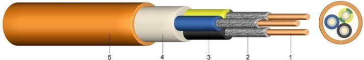 Кабель огнестойкий (N)HXH-J FE180/E30 1kV  3*  4 EASY-STRIP