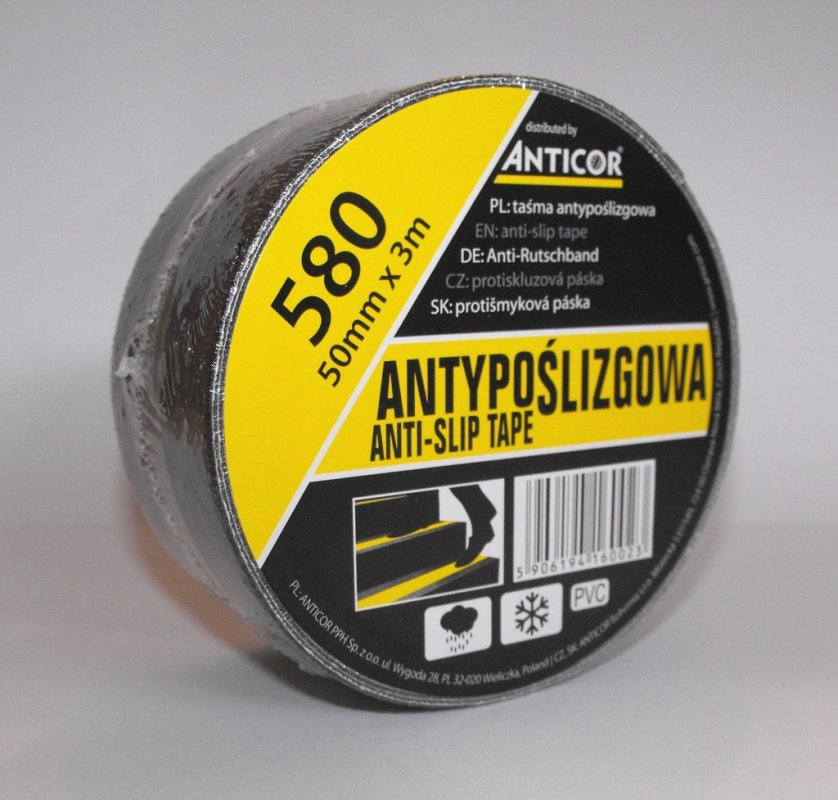 Лента противоскользящая Anti-slip tape 580 50mm*3m black