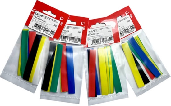 Набор термоусадочных трубкок 7 цветов по 10см. Plus 8.0/4.0 RIPO