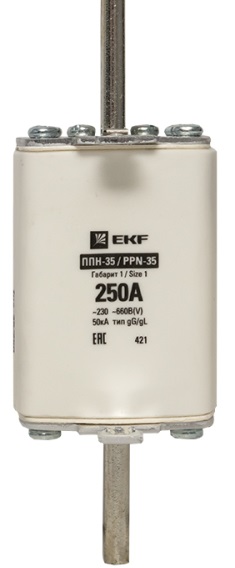 Вставка плавкая ППН-35 250/250А 660В габарит 1 EKF