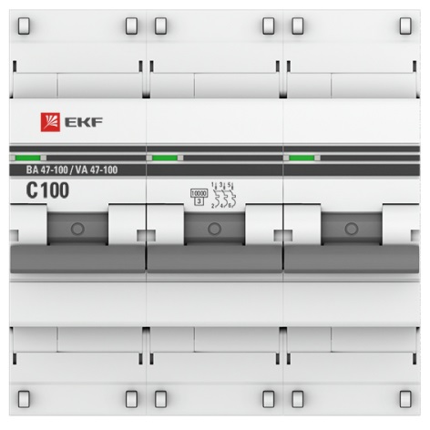 Автоматический выключатель ВА 47-100 С100/3 10кА Proxima EKF