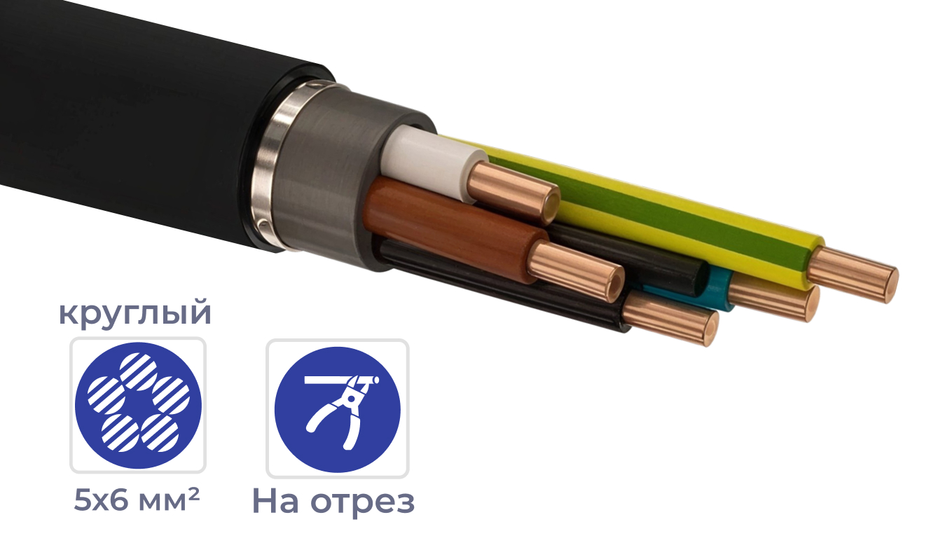 Кабель ВБШвнг(А)-LS  5*6 (ГОСТ)