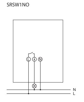 Фотореле с встроенным датчиком SRSW1NO W