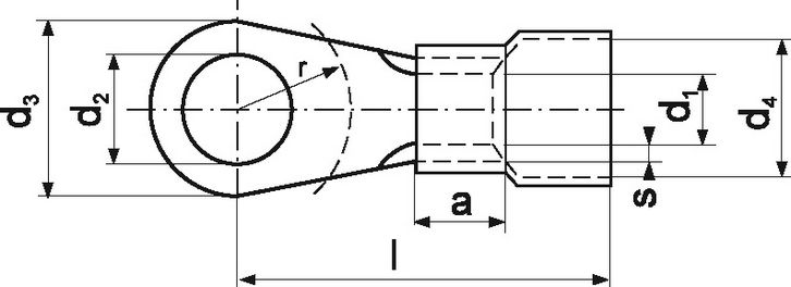 Кабельный наконечник KOE 5-1 (упак.-100шт.)