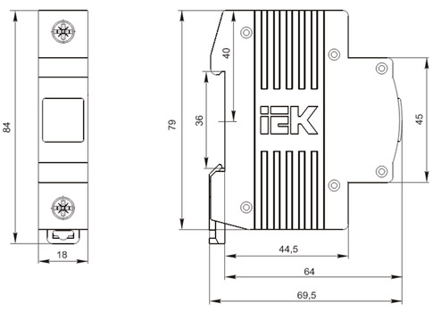 Совмещенный контакт АКДК-250/400А IEK