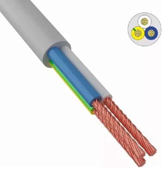 Кабель ПВС 3*2,5 380V (бухтами по 30 м)