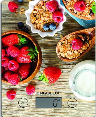 Весы кухонные ягоды (до 5 кг, 195*142 мм) ERGOLUX ELX-SK02-С04