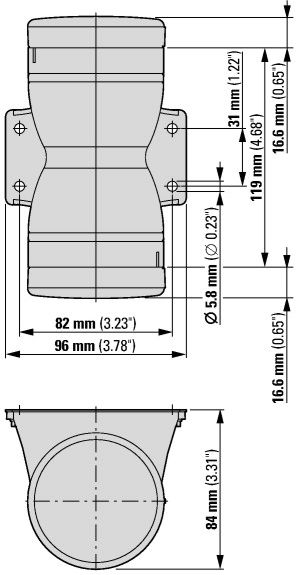 Основание колонны двухстороннее SL7-CB-D